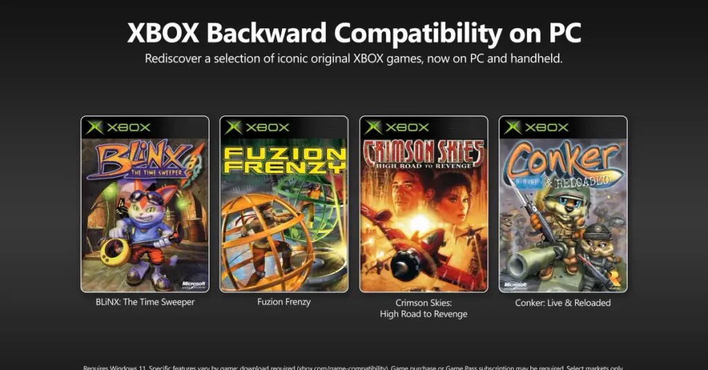 微软将经典Xbox游戏引入PC 图片