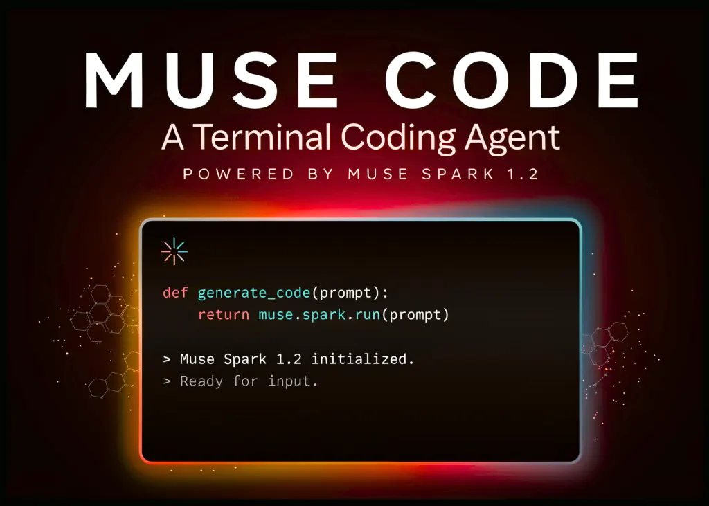 Meta AI发布Muse Code(测试版):基于新Muse Spark 1.2模型的终端编码代理 图片