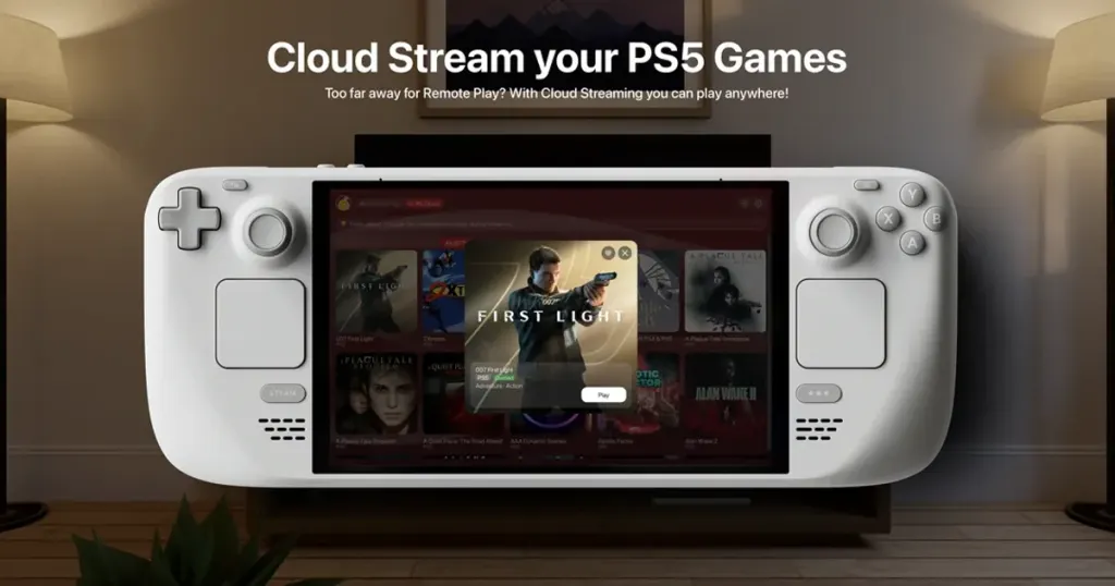 无需PS5即可在Steam Deck上流媒体播放PS Plus游戏 图片