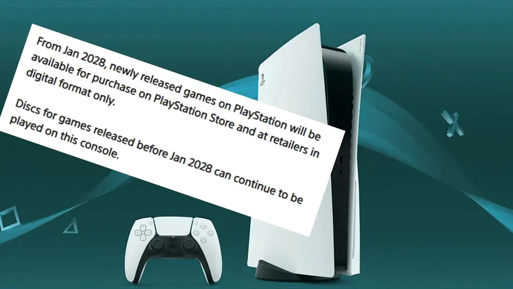 索尼PlayStation Direct Store新增通知:PS5光盘版将在2028年停产 图片