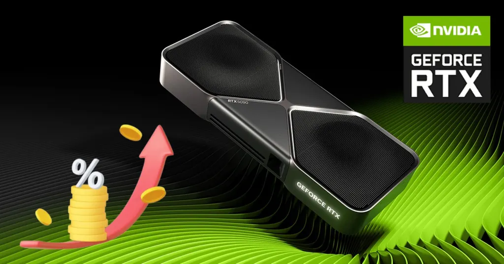 NVIDIA RTX 50系列显卡在美国售价飙升至官方建议零售价的135% 图片