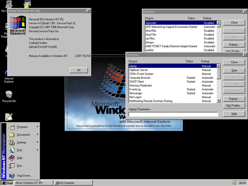 Windows NT 4.0迎来30岁生日:微软将Windows 95界面引入企业级操作系统 图片