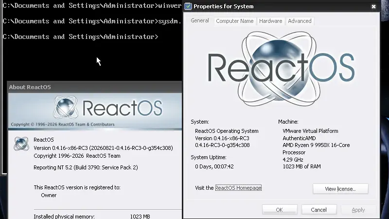 ReactOS 推出新版本,功能更强大 图片