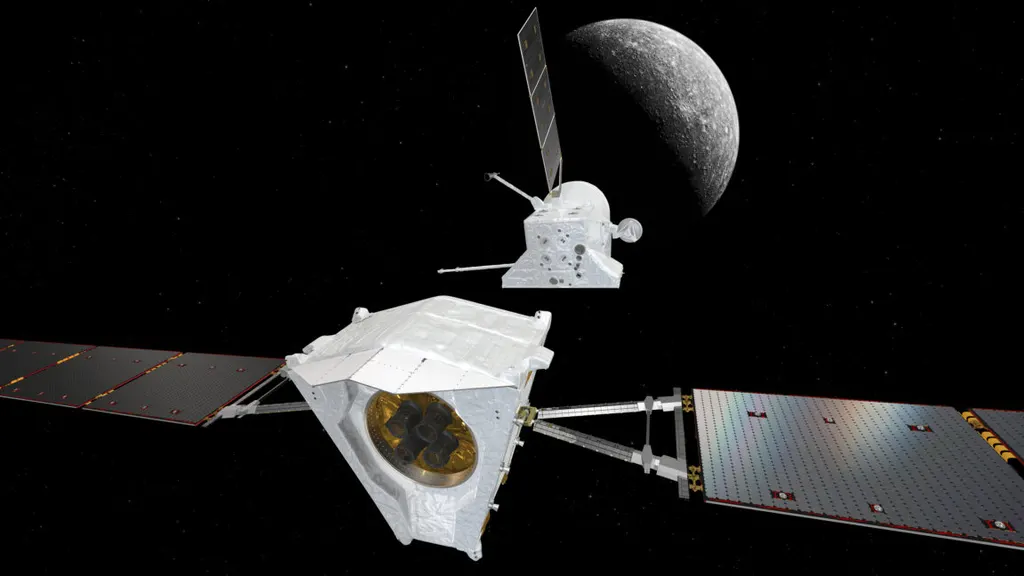 欧洲BepiColombo探测器八年旅程即将结束,进入水星轨道 图片
