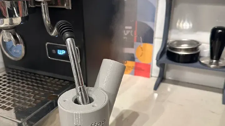 黑客3D打印咖啡机蒸汽棒安全导流器,降温冷凝后排出 图片