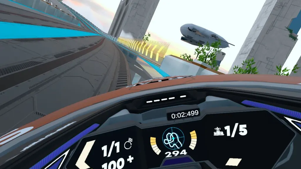VR竞速游戏《Omega Pilot Evolution》评测:速度刺激,但有两大短板 图片