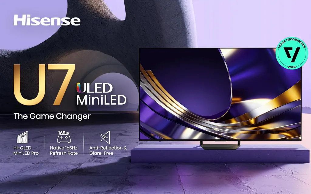 海信U7 65英寸Mini LED电视:3000个独立控光分区,面向游戏玩家支持330Hz VRR模式 图片