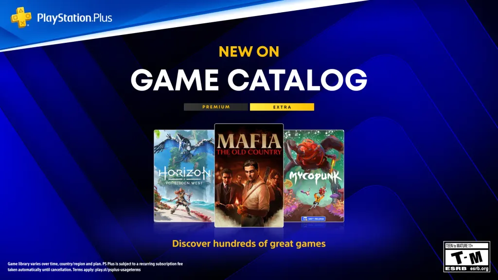 PlayStation Plus十月游戏目录公布:《四海兄弟:故乡》《地平线:西之绝境》《Mycopunk》等加入 图片